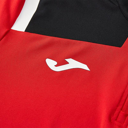 Men's Breathable Half-Zip Quick-Drying Cuffs Thumb Button Long Sleeves [Red]