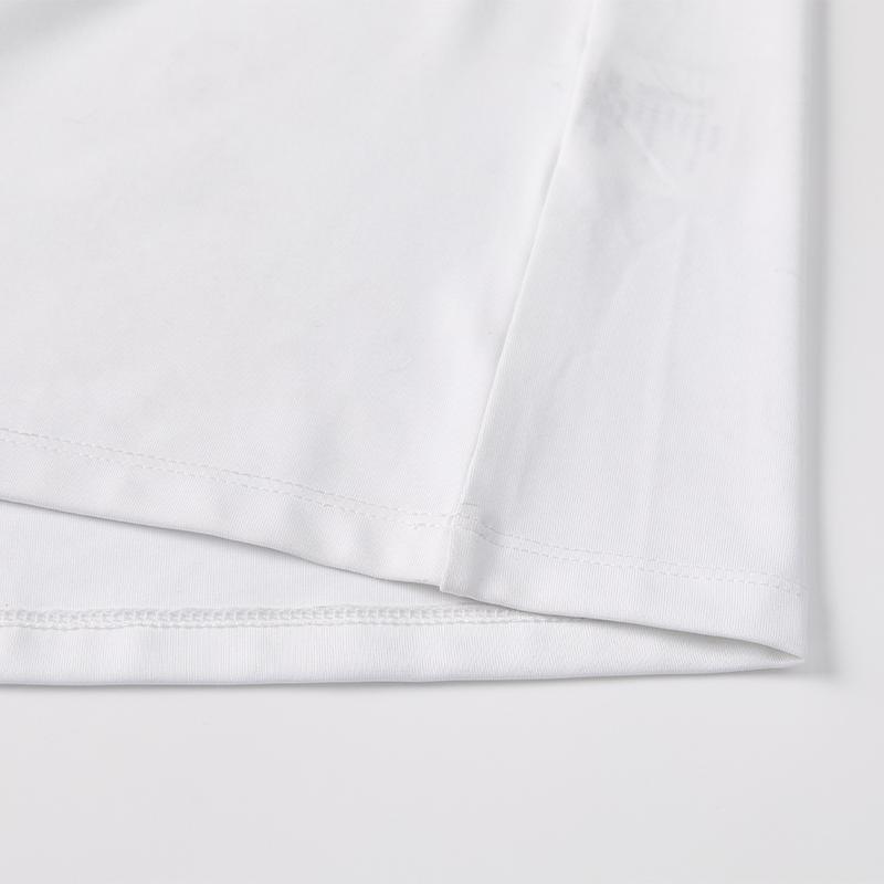 Men's Breathable Half-Zip Quick-Drying Cuffs Thumb Button Long Sleeves [White]