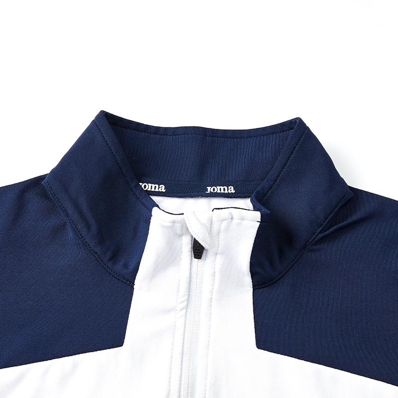 Men's Breathable Half-Zip Quick-Drying Cuffs Thumb Button Long Sleeves [White]