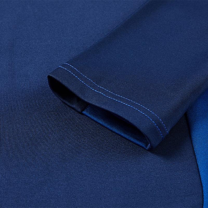 Men's Thermal Half-Zip Long Sleeve Shirt [Blue]