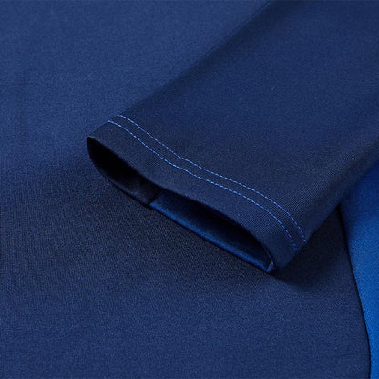 Men's Thermal Half-Zip Long Sleeve Shirt [Blue]