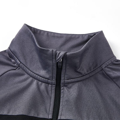 Men's warm half-zip long-sleeved shirt [grey duck green]