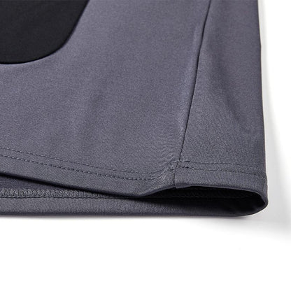 Men's warm half-zip long-sleeved shirt [grey duck green]