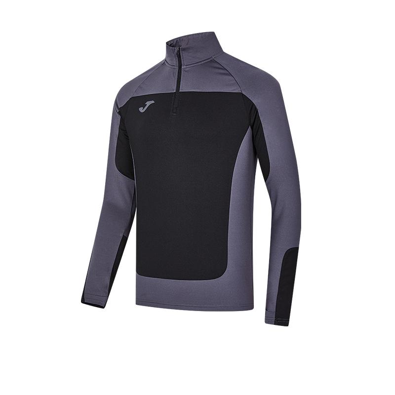 Men's warm half-zip long-sleeved shirt [grey duck green]