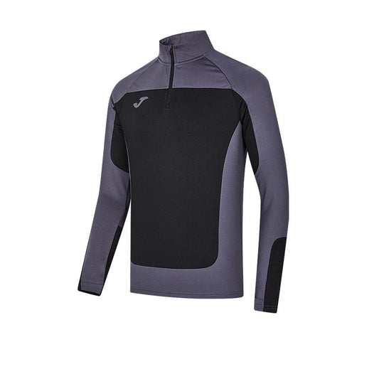 Men's warm half-zip long-sleeved shirt [grey duck green]