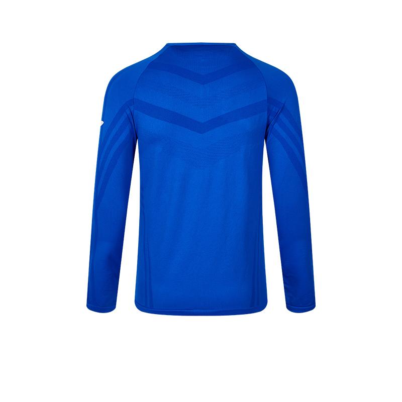 Men's one-piece woven half-zip long sleeves [royal blue]