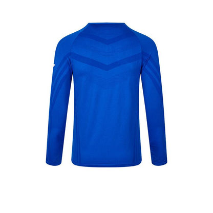 Men's one-piece woven half-zip long sleeves [royal blue]