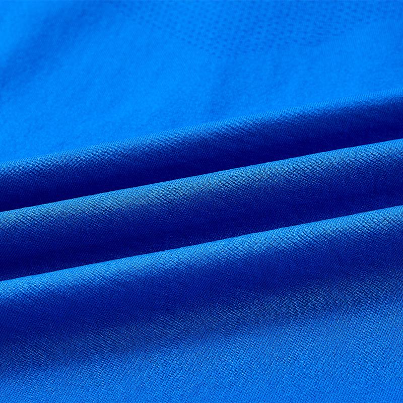 Men's one-piece woven half-zip long sleeves [royal blue]