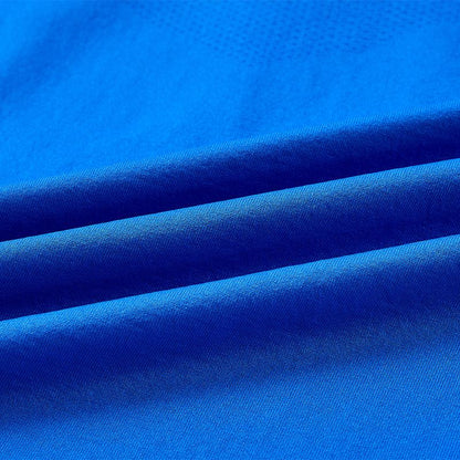 Men's one-piece woven half-zip long sleeves [royal blue]