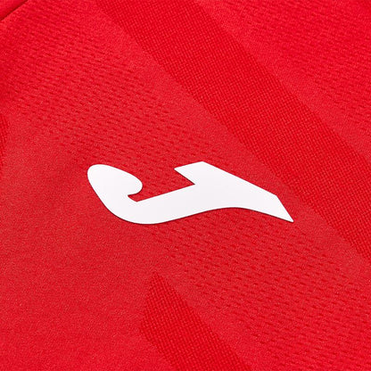 Men's one-piece woven half-zip long sleeves [red]