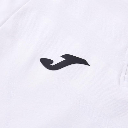Men's one-piece woven half-zip long sleeves [white]
