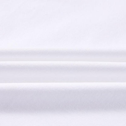 Men's one-piece woven half-zip long sleeves [white]