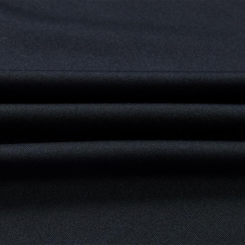 Men's High Elastic Skinny Plush Long Sleeves [Black]
