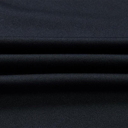 Men's High Elastic Skinny Plush Long Sleeves [Black]