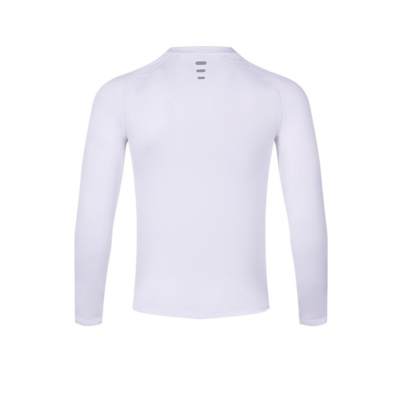 Men's high elastic tight velvet long sleeves [white]