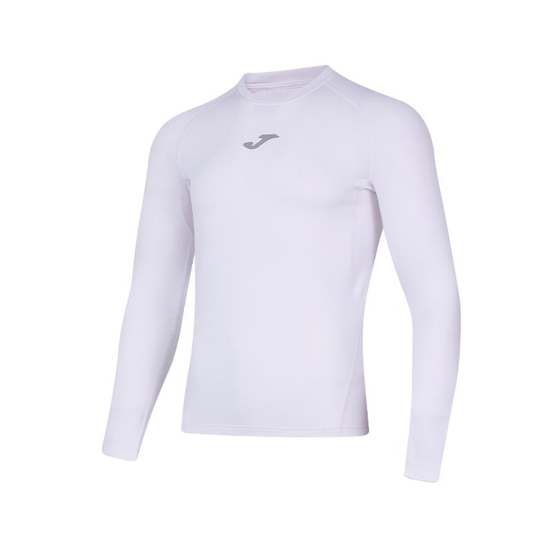 Men's high elastic tight velvet long sleeves [white]