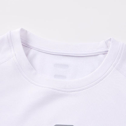 Men's high elastic tight velvet long sleeves [white]
