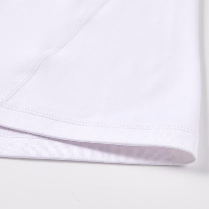 Men's high elastic tight velvet long sleeves [white]