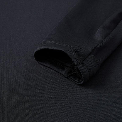 Children's half-zip training long-sleeved shirt [black] 