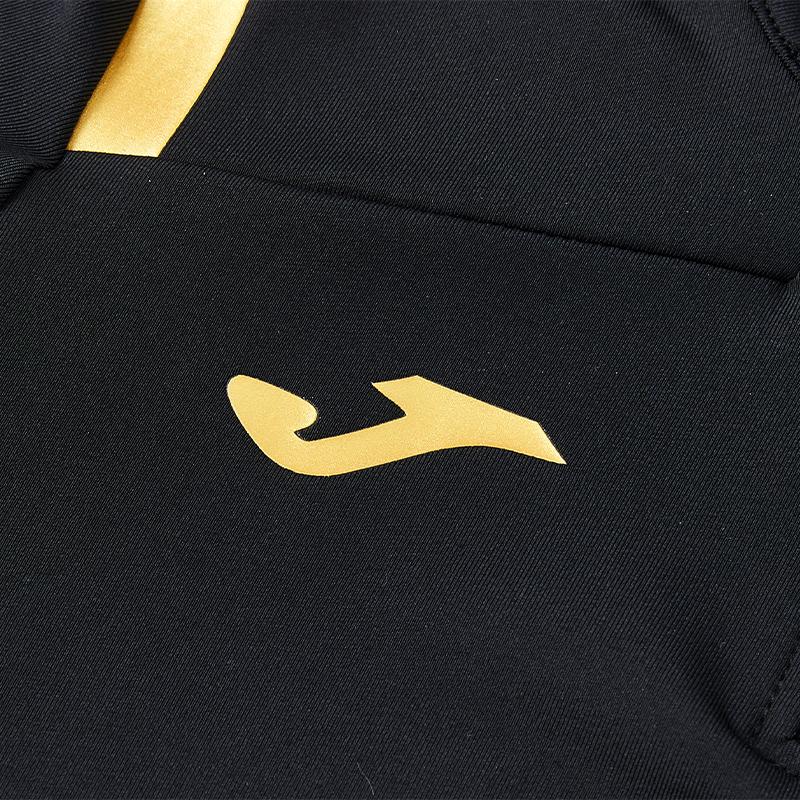 Children's half-zip training long-sleeved shirt [black] 