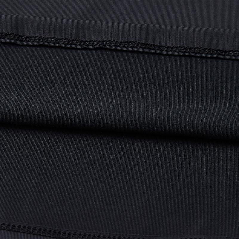Children's half-zip training long-sleeved shirt [black] 