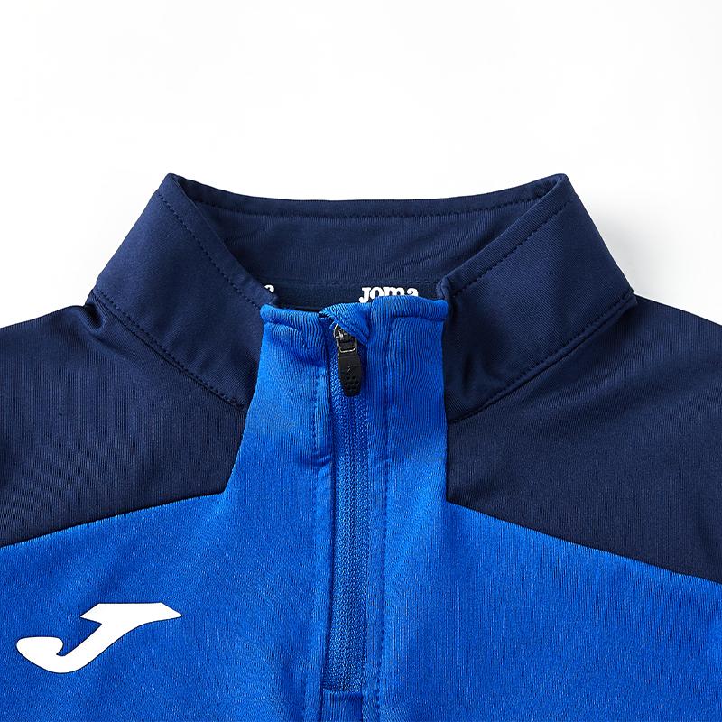 Children's half-zip training long-sleeved shirt [royal blue] 