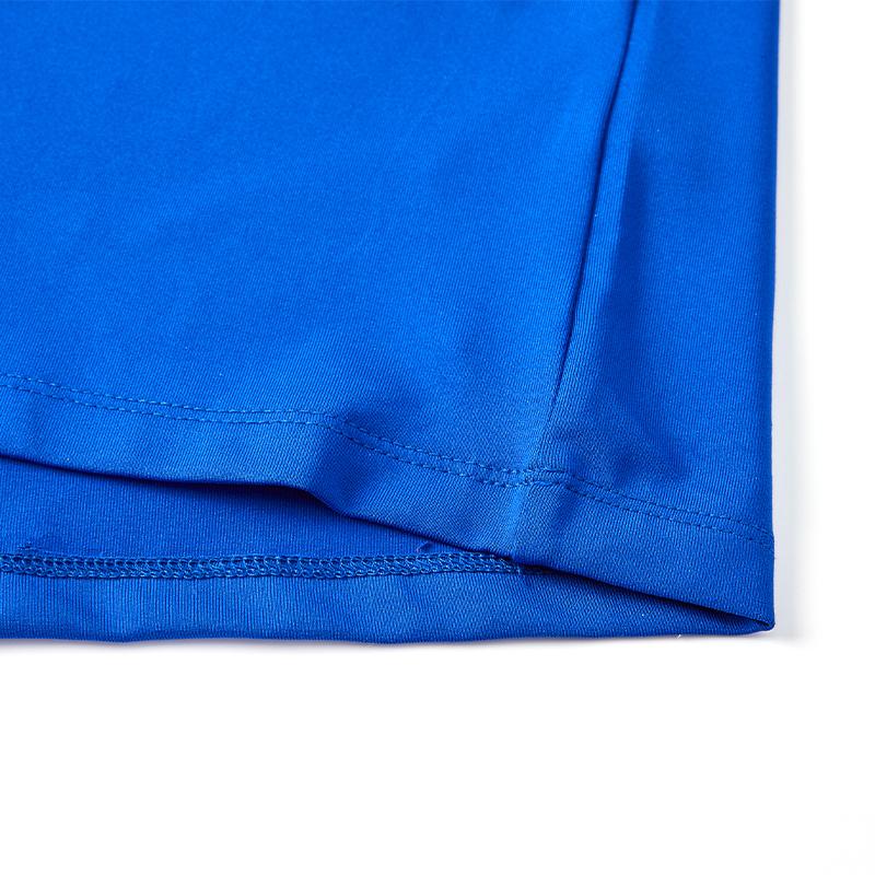Children's half-zip training long-sleeved shirt [royal blue] 