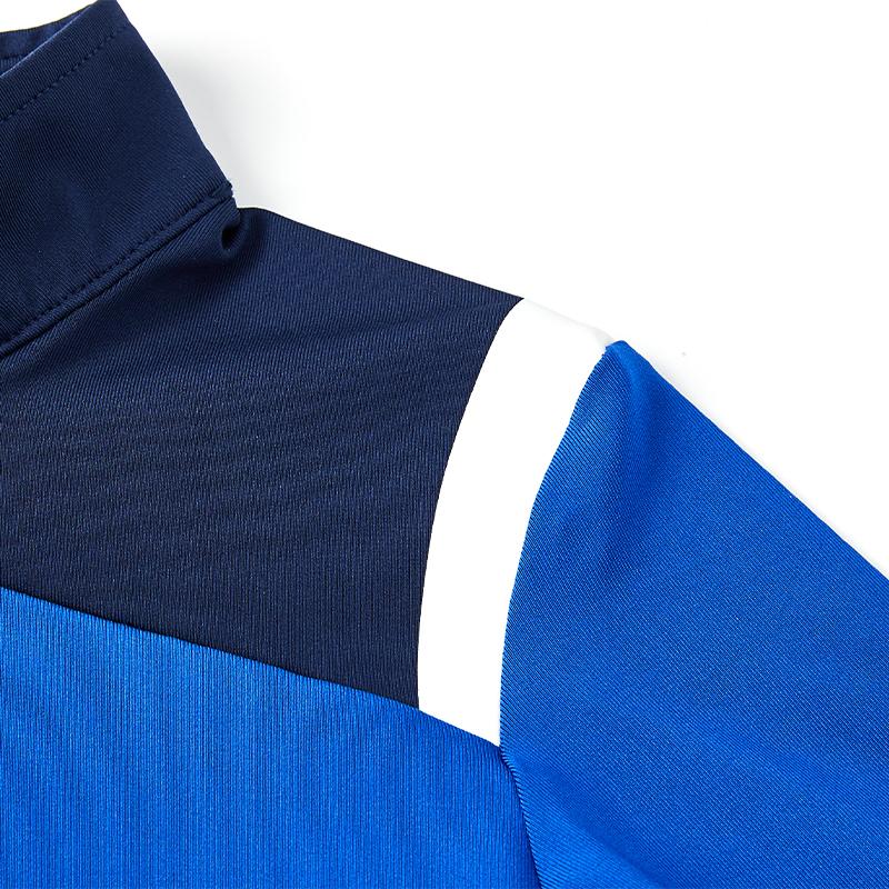 Children's half-zip training long-sleeved shirt [royal blue] 