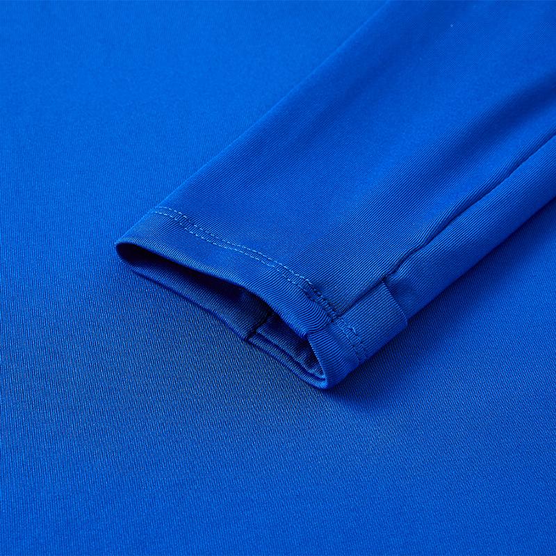 Children's half-zip training long-sleeved shirt [royal blue] 