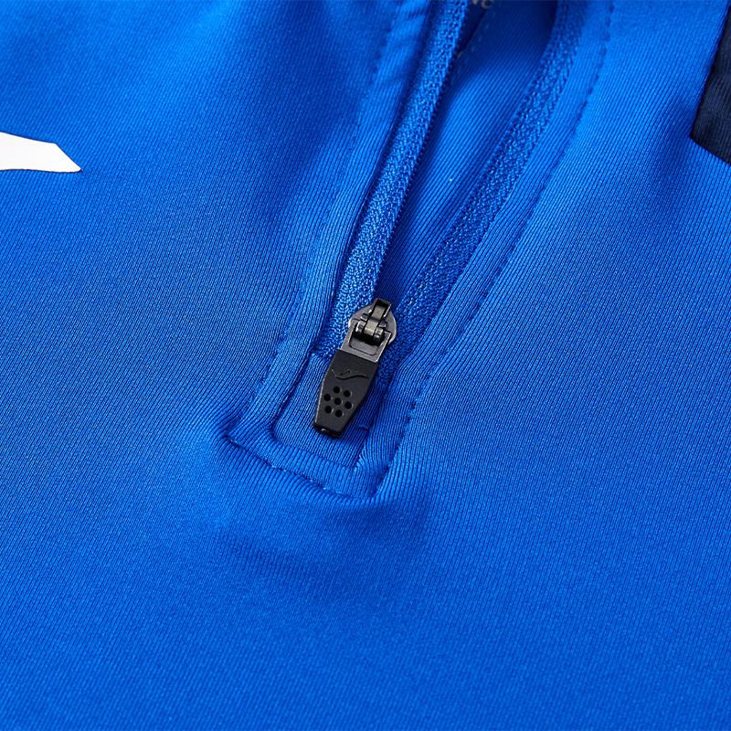 Children's half-zip training long-sleeved shirt [royal blue] 