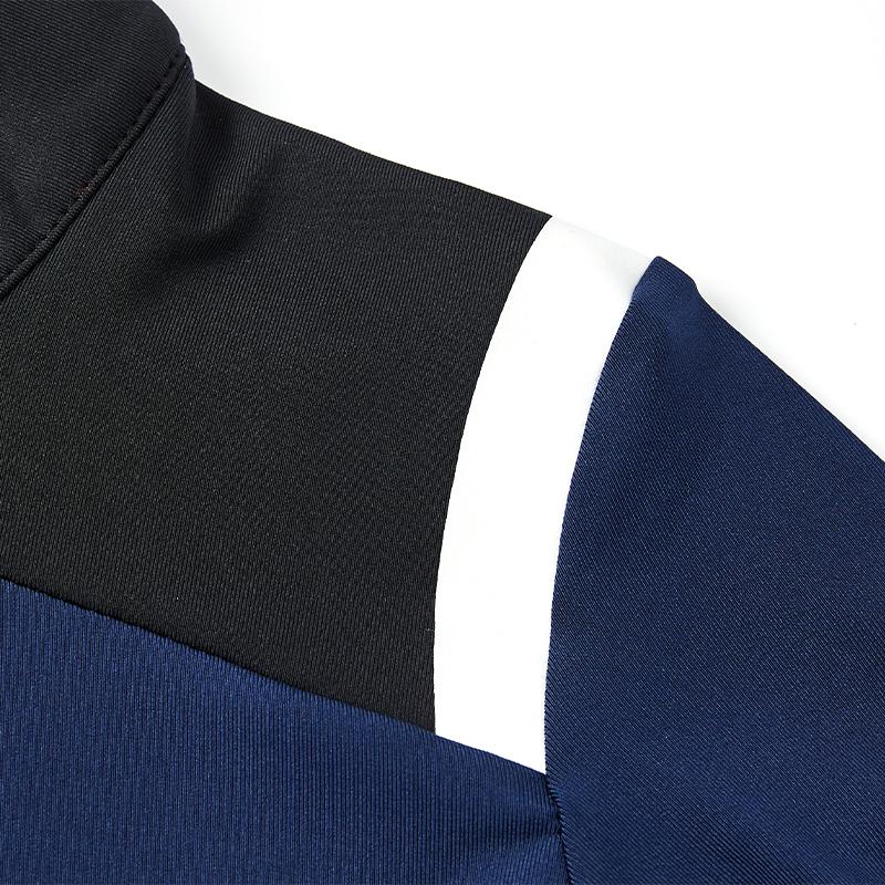 Children's half-zip training long-sleeved shirt [dark navy] 