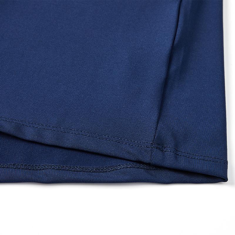 Children's half-zip training long-sleeved shirt [dark navy] 