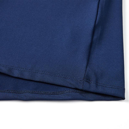 Children's half-zip training long-sleeved shirt [dark navy] 
