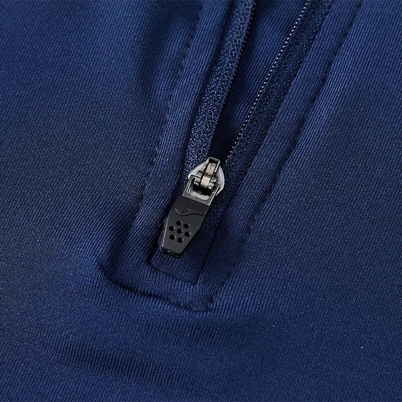 Children's half-zip training long-sleeved shirt [dark navy] 