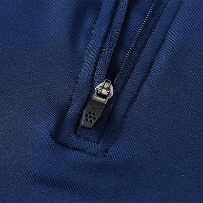 Children's half-zip training long-sleeved shirt [dark navy] 