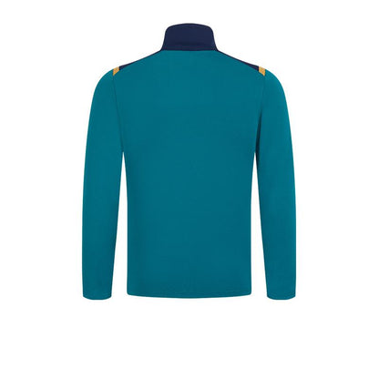 Children's half-zip training long-sleeved shirt [spruce green] 