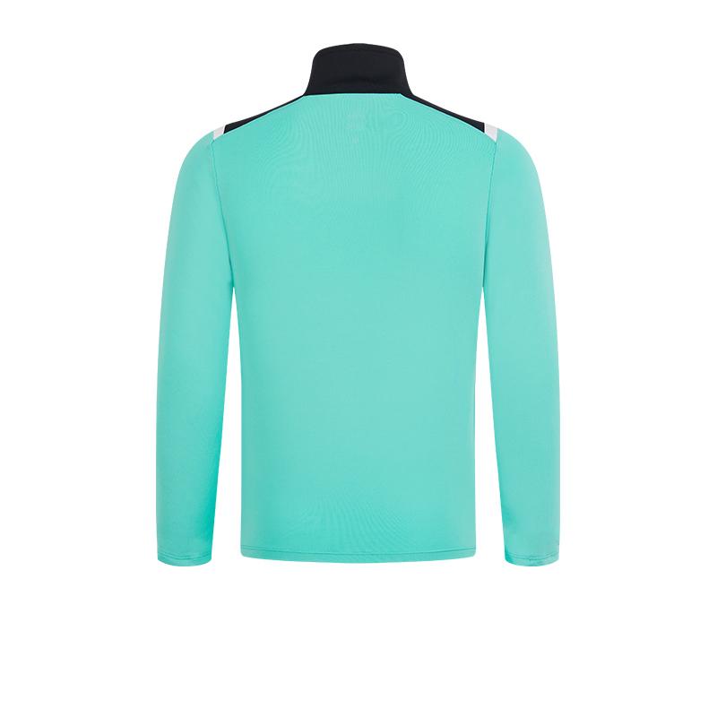 Children's half-zip training long-sleeved shirt [Lake Green] 