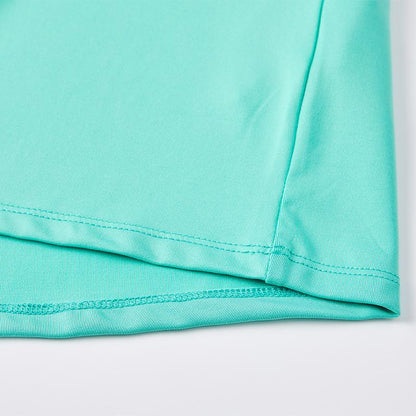 Children's half-zip training long-sleeved shirt [Lake Green] 