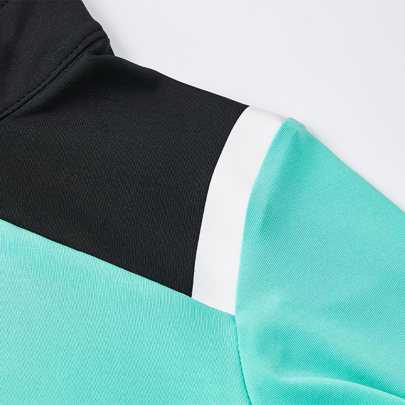 Children's half-zip training long-sleeved shirt [Lake Green] 