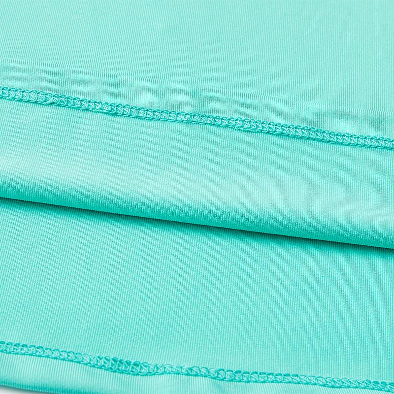 Children's half-zip training long-sleeved shirt [Lake Green] 