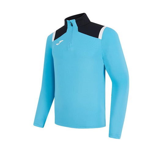 Children's half-zip training long-sleeved shirt [Manchester Blue] 