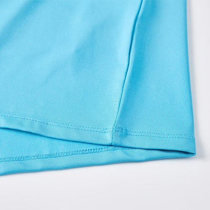 Children's half-zip training long-sleeved shirt [Manchester Blue] 