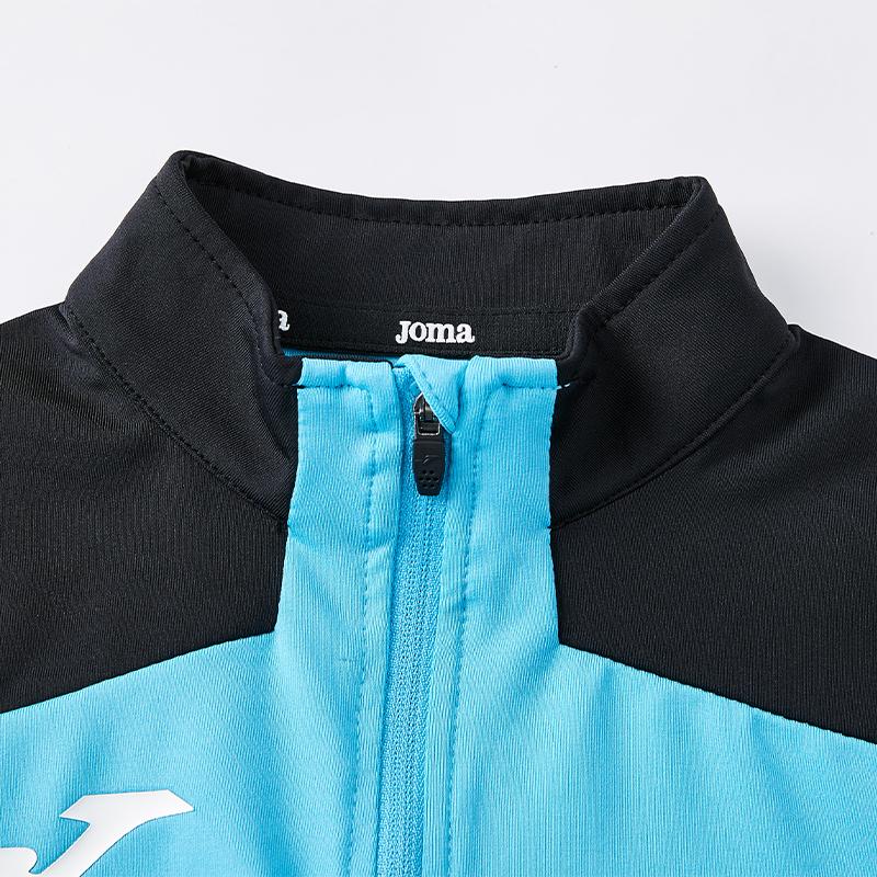 Children's half-zip training long-sleeved shirt [Manchester Blue] 