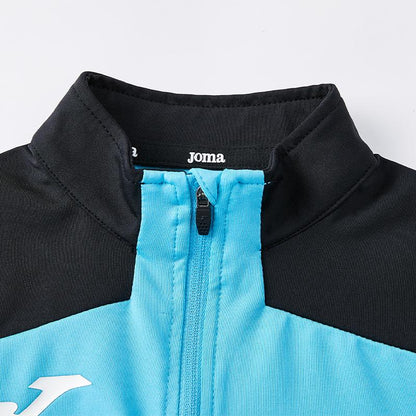 Children's half-zip training long-sleeved shirt [Manchester Blue] 