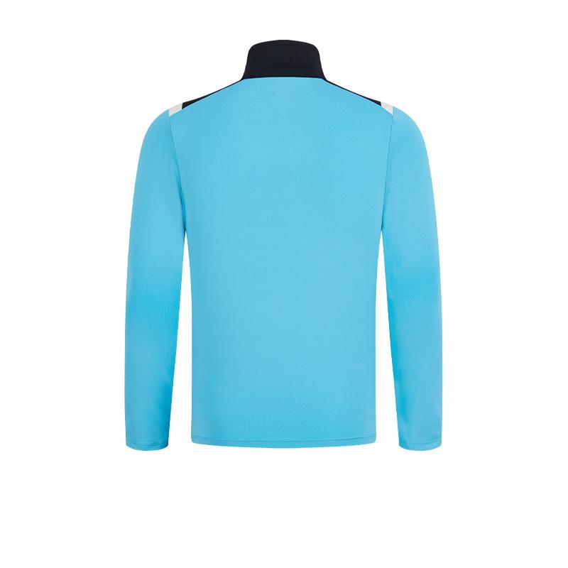 Children's half-zip training long-sleeved shirt [Manchester Blue] 