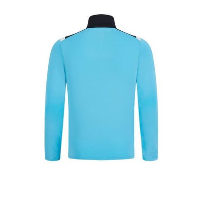 Children's half-zip training long-sleeved shirt [Manchester Blue] 