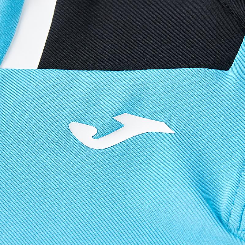 Children's half-zip training long-sleeved shirt [Manchester Blue] 