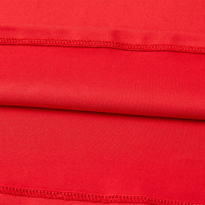 Children's half-zip training long-sleeved shirt [red] 