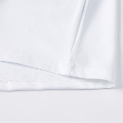Children's half-zip training long-sleeved shirt [white] 