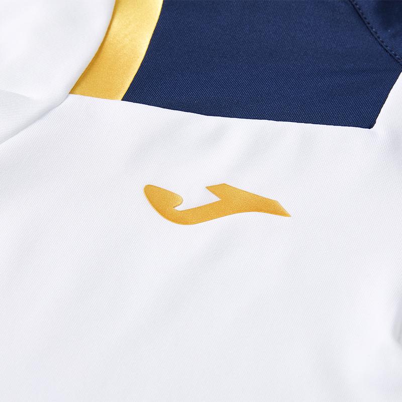 Children's half-zip training long-sleeved shirt [white] 